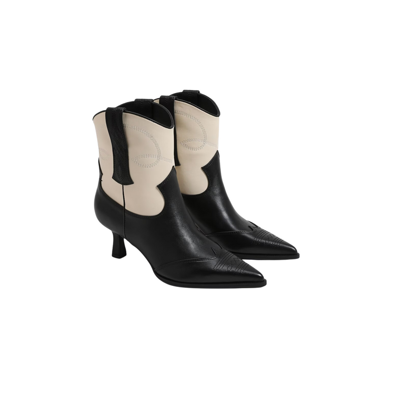 Yolanda Western Heel Bootie