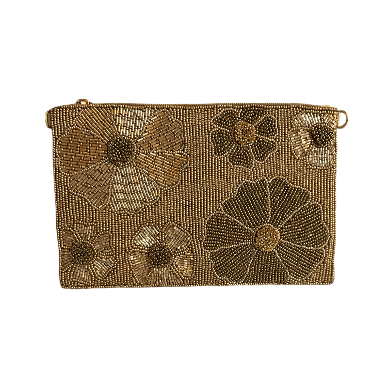 Golden Flower Cell Phone Bag